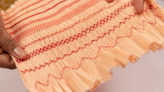 10 BASIC STITCHES FOR BEGINNERS  EMBROIDERY amp SMOCKING PATTERNS [upl. by Lamahj]