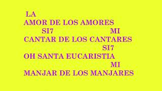 Amor de los Amores  Letra y Acordes Canto de Comunion [upl. by Ecylla820]