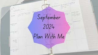 Erin Condren September Plan With Me  Pen Only Month View [upl. by Atilef]