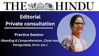 03 August 2024  The Hindu Editorial Practice Exercise  Private Consultation [upl. by Haida]