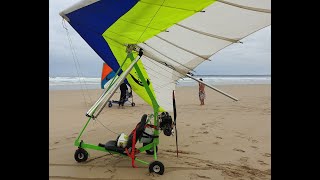 Home made powered hang glider  NanoTrike [upl. by Azerila]