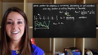 Increasing decreasing and not monotonic sequences KristaKingMath [upl. by Maeve725]