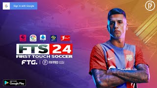 FTS 2024 New Update Android Offline 300 MB HD Graphics  First Touch soccer 2024 [upl. by Occer]