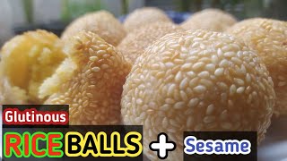 OndeOnde Kacang Hijau yang Simpel dan Mudah  How to make Glutinous Rice Balls with Sesame [upl. by Oznole]