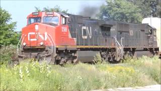 CN 2588 leading IC 1028 West [upl. by Nyved]