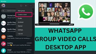 How to do Group Call in Whatsapp Desktop 2023 [upl. by Nivlak190]