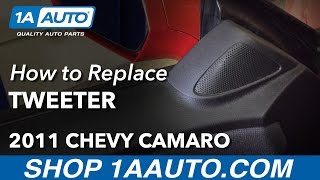 How to Replace Door Tweeter Speaker 1015 Chevy Camaro [upl. by Ames]