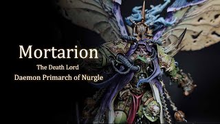 워해머 40k모타리온 작업영상 Mortarion Daemon Primarch of Nurgle Paint video [upl. by Ennyl]