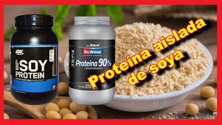 Proteína de soya para aumentar masa muscular Todo sobre la proteína aislada de soya soja [upl. by Parker]