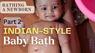 How To Bath A Newborn Baby Part2  Baby Bathing Newborn Care  Part 1 Link in Decription [upl. by Airrotal493]