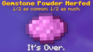 🔴 GEMSTONE POWDER RATES RUINED ITS OVER  Hypixel Skyblock Live [upl. by Neelyam]