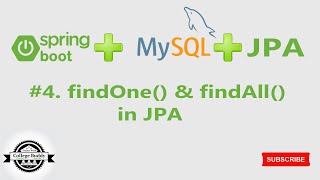 4 findOne and findAll in Jpa in Hindi [upl. by Ri]