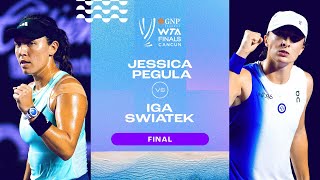 Jessica Pegula vs Iga Swiatek  2023 WTA Finals Final  WTA Match Highlights [upl. by Hirst]