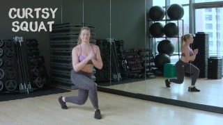 Iskra Lawrence’s Curtsy Squat for Working Your Outer Thighs and Bum  GETTING ACTIVE  Episode 013 [upl. by Onra]