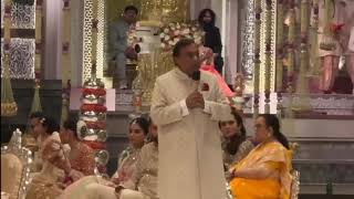 Wonderful speech by mukesh ambani in anant ambani wedding HD wedding mukeshambani weddingvideo [upl. by Collbaith]