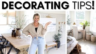 HOME DECORATING TIPS  STYLING IDEAS  MY GOTO DECORATING TIPS FOR A HIGHEND SPACE [upl. by Marlee516]