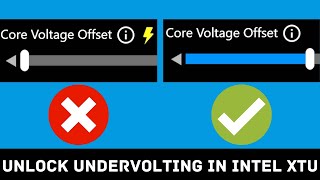 How to Fix Intel XTU Undervolting Protection issue in few seconds [upl. by Hellene26]