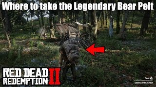 Where to take the Legendary Bear Pelt  Red Dead Redemption 2  EASY [upl. by Waverley]