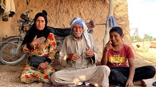 Daily Routine village life in Iran Amazing Desert village life Arab village life in south of Iran [upl. by Hsara]