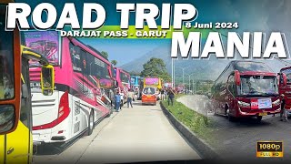 Trip Mania Darajat Pass Garut bersama Dewi Permata “Matador”  Banyak Bus Artis  Puluhan bus Mbois [upl. by Aysab]