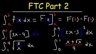 Fundamental Theorem of Calculus Part 2 [upl. by Arabel443]