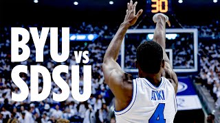 BYU Mens Basketball vs San Diego State  Game Recap 2023 [upl. by Aekerly]