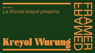 Atelier KITLV Kreyol Warung [upl. by Ymac]