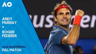 Andy Murray v Roger Federer Full Match  Australian Open 2014 Quarterfinal [upl. by Ahsats589]