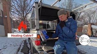 Heating Cable to Heat DIY 8020 Truck Topper [upl. by Dinerman]