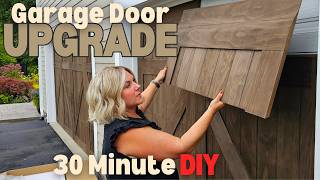 Update Your Curb Appeal in 30 Minutes with a Quick Garage Door DIY Using GarageSkins Before amp After [upl. by Delmar]