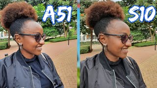 Samsung Galaxy A51 vs Galaxy S10 Camera Comparison [upl. by Eilyk5]