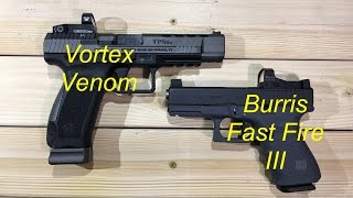 Vortex Venom VS Burris Fast Fire III  Battle of the Red Dot Optics [upl. by Eeuqram]