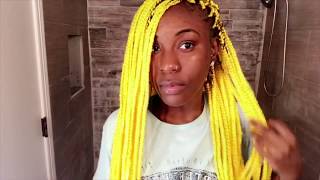 WATCH ME  YELLOW BOX BRAIDS [upl. by Eeldivad587]