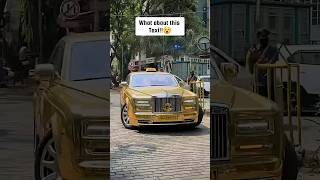 TAXI RollsRoyce GOLD PHANTOM in INDIA  PUBLIC REACTIONS [upl. by Corso610]