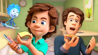 ¡Tom Thomas hace el desayuno para su familia  Los Fixis  Animación para niños [upl. by Tymes]