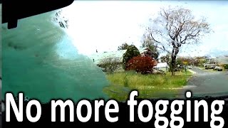 How to STOP windscreen FOGGING  RAINX ANTIFOG review [upl. by Perkin]