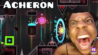 IShowSpeed Plays Acheron Hardest Geometry Dash Level [upl. by Mar]