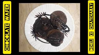 CHOCOLATE WAFER  NO OVEN  NO EGG  EASY RECIPE BY  DEHELI KE CHATKHARAY [upl. by Aduhey300]