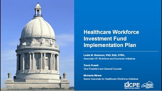 HB 200 Healthcare Workforce Investment Fund Implementation Plan [upl. by Anileda510]