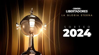 EN VIVO  SORTEO FASES PREVIAS  CONMEBOL LIBERTADORES 2024 [upl. by Ynoffit970]