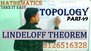 Lindeloff theorem LIndeloff space Topological space Mathematics for MscMA by Vibhor tyagi [upl. by Llerraf518]