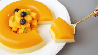 Mango Bavarois ✿ Bavarian Cream  crème bavaroise [upl. by Helfand827]