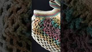 Crochet market bag crochet handmade crochetmarketbag [upl. by Pernell]