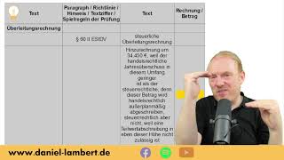 Paragraphenketten  Überleitungsrechnung nach § 60 II EStDV  worauf kommt es an [upl. by Dale]