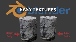 Easy Texture Baking  Beginner Blender Tutorial [upl. by Isaac409]