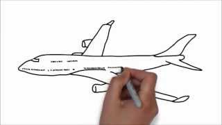 comment dessiner une avion moin dune minute [upl. by Averill]