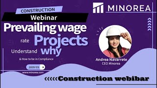 Construction webinar Prevailing wage rate projects understand why and how to be in compliance [upl. by Anitaf]