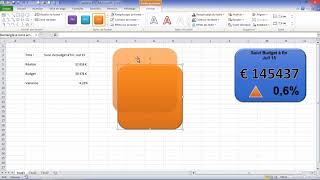 Excel Comment créer des indicateurs de performance sous forme de Widgets [upl. by Dyna]