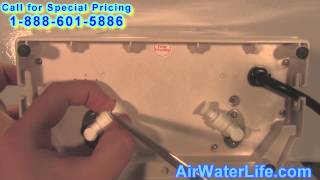 Air Water Life Aqua Ionizer Deluxe 70 Water Ionizer Install [upl. by Irahk]