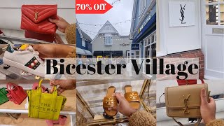 Bicester Village Luxury Outlet Shopping  Huge Sale up to 70 Off  Gucci YSL Coach MK Chloe [upl. by Fabri796]